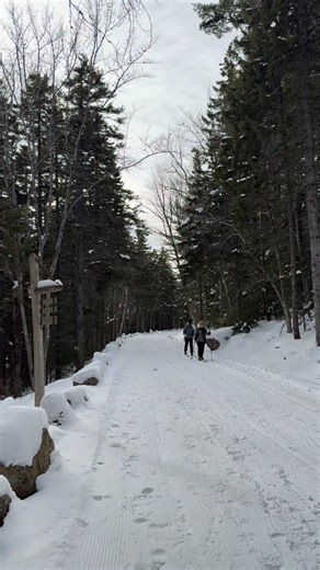 Friends Of Acadia on Instagram: "#SkiAcadia Update 2/6/26 6:30 pm Volunteer Groomer Mark went around Aunt Betty Loop twice with the 4’ drag, teeth engaged, got most all of the ruts and tracks smoothed out, then did Eagle Lake Connector this afternoon. Volunteer Groomer Matt is planning to clean up Witch Hole and Paradise Hill loops tomorrow (Saturday) morning. Video: Skiers on the Eagle Lake West section of the Aunt Betty Loop. Julia Walker Thomas/Friends of Acadia"