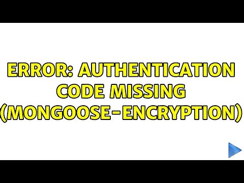 Error: Authentication code missing (Mongoose-encryption) (7 Solutions!!)