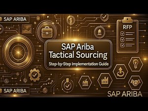 SAP Ariba Tactical Sourcing | Step-by-Step Implementation Guide