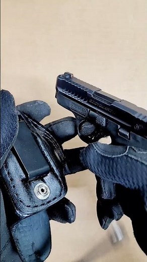 Azula Gun Holsters Leather IWB Safety Strap Holster For Smith & Wesson Bodyguard 2.0 .380 Pistol