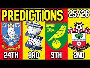 BOOKIES FINAL CHAMPIONSHIP PREDICTIONS 25/26
