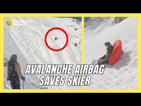 Skier Survives A 300-metre Fall During An Avalanche