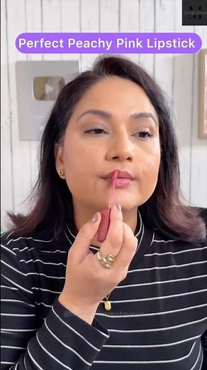This Peachy Pink Lipstick Shade is so good .... | Nykaa Lip Grip Lipstick