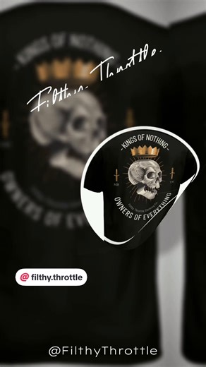 🔥 NEW DROP ALERT 🔥 KINGS OF NOTHING, OWNERS OF EVERYTHING. Cuz we didn’t come from royalty — we built it. No throne handed down… just hustle, scars, and a crown made of gasoline & bad decisions. 👑💥 This shirt ain’t for the quiet… it’s for the ones who walk like they own the room even when the world said they shouldn’t. Wear it like armor. Wear it like a warning. You ain’t claiming the world — the world’s already yours. ⚡ 🚫 Not for the polished. 🚫 Not for the perfect. 🔥 For the self-made c