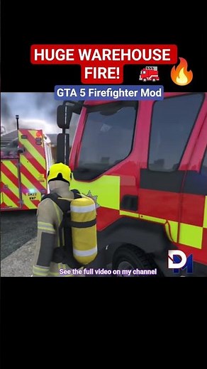 HUGE WAREHOUSE FIRE! | LSPDFR British Police Mod GTA5 #gta5 #gtav #lspdfr #police #fivem