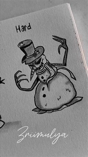 How to draw Snowman in 3 levels #drawing #art #tutorial #howtodraw #shorts