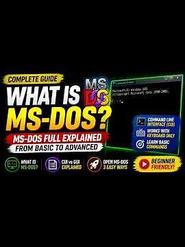 MS DOS 101 – How to Open It in Under 4 Minutes (04:00 Demo)!