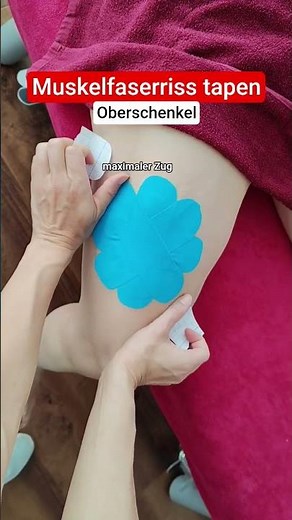 Muskelfaserriss tapen #muskeln #tape #tutorial #quadriceps