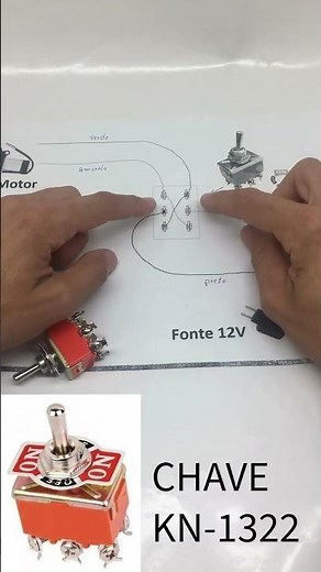 Como inverter o sentido de giro de um motor #motorDC #elétrica #diyeletronica #projetoseletronicos