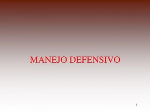 MANEJO DEFENSIVO - SlideServe