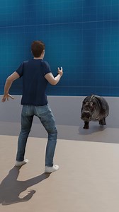 What to Do If a Hippo Starts Chasing You #shorts #survival | CGI View