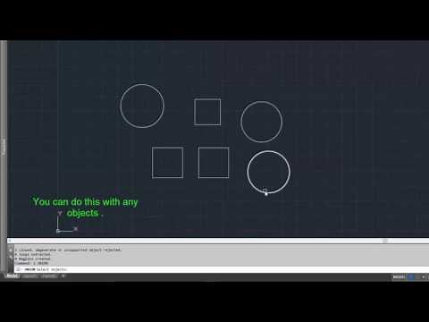 Autocad the power of union - how to sum different areas in autocad