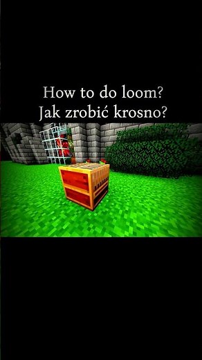 How to make loom? Jak zrobić krosno? #minecraft #minecraftshorts