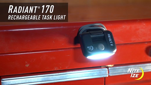 Illuminate any task indoors or out. This rechargeable task light packs bright red and white LEDs with chip-on-board (COB) technology, four modes, 180° adjustable tilt, and 170 lumens of light into one compact design that can be secured pretty much anywhere. | Nite Ize