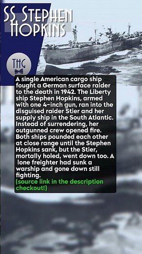 Cargo ship duelled a German raider to the death #short #history #ww2