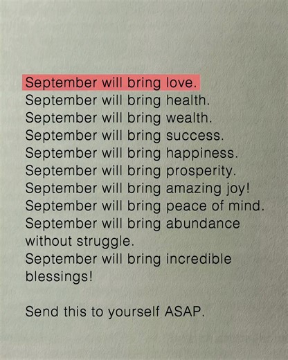 803K views · 26K reactions | September is a month of answered...