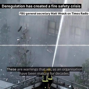 Seven years after Grenfell, and another building wrapped in flammable cladding has burned in a horrific fire. It's a national scandal. Warnings have been repeatedly ignored, with the interests of big business put before human life. FBU general secretary Matt Wrack spoke about the Dagenham fire on Times Radio this morning. | Fire Brigades Union
