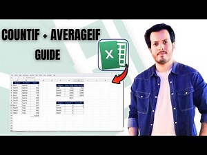 How to Use COUNTIF and AVERAGEIF Functions in Excel | Step-by-Step Guide
