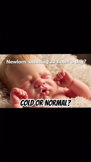 The "Scary" Newborn Sneeze: Why they do it! 🤧#NewbornTips #babyhealth #BabySneezing #ParentingHacks