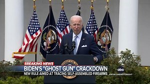 BIDEN'S "GHOST GUN" CRACKDOWN: Cecilia Vega has details on Pres. Biden’s new nationwide crackdown on "ghost guns" -- which are self-assembled firearms made without traceable serial numbers. https://abcn.ws/3xfV3KR | ABC World News Tonight with David Muir