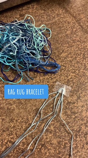 Create Stunning Blues in Your Rag Rug Bracelet