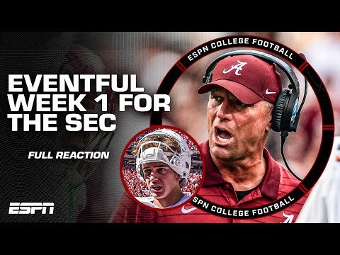 FULL REACTION: Alabama UPSET by Florida State, Arch & Texas lose to Ohio State + LSU beats Clemson 🏈