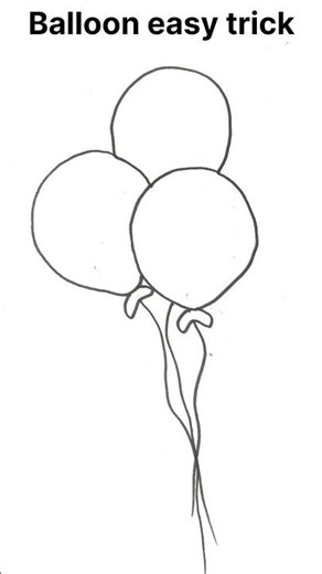 Balloon Drawing | Easy & Satisfying Art 🎈✨ #shorts