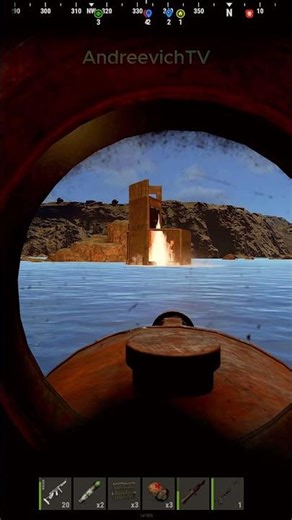 Online raid with submarine⚓ #rust #raid #submarine #rustgame #gaming