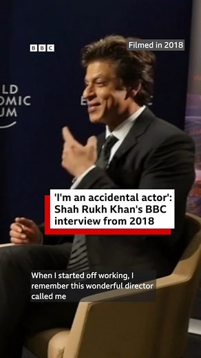 55K views · 15K reactions | “I’m really an actor by accident.” In 2018, Bollywood superstar Shah Rukh Khan told the BBC that when he started out, he hadn't thought that he would spend so many years in front of the camera. And in what may come as a surprise to his fans, that he is "really awkward" with romantic roles. As the actor turns 60, here are excerpts from an interview he did with Zeinab Badawi at the 2018 World Economic Forum in Davos, Switzerland. | BBC News India | Facebook