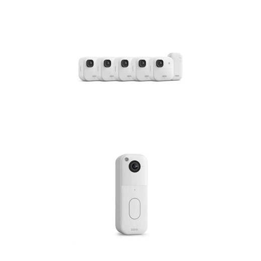 Blink Wireless Video Doorbell and 2K  5-Camera Outdoor Security System Combo - The Home Depot