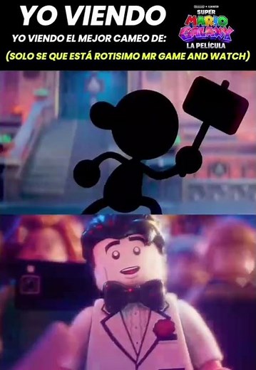 🔥 Mr. Game & Watch vs Bowser en Mario Galaxy La Película 😱 Cameo que conecta con Smash Bros 💥🎮