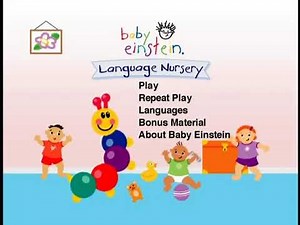 Baby Einstein: Language Nursery 2004 DVD Menu