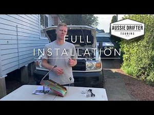 70 series Piranha 4x4 dual battery tray full installation video