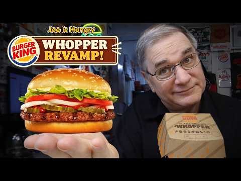 Burger King 2026 Revamped NEW Whopper $6.59 670 Cal Review ⚖️🔍 Joe Is Hungry
