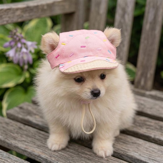 Cute Dog Baseball Hat With Ear Holes | Adjustable Small Dog Sun Cap | Summer Accessory for Puppy - Etsy
