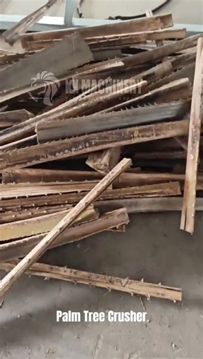 Palm Tree Leaves Crusher Machine Biomass Waste Palm Tree Crusher for Sawdust