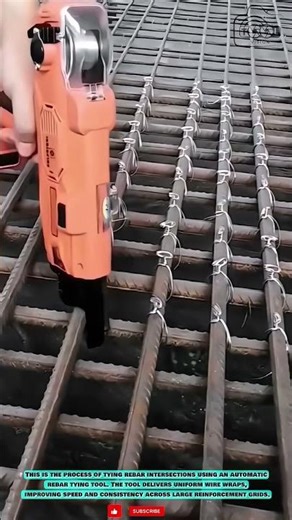 Automatic Rebar Tying Tool: Grid Reinforcement Binding Technique #innovationtools