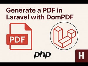 🔴 Generate a PROFESSIONAL PDF in Laravel or any PHP application (CodeIgniter) DomPDF