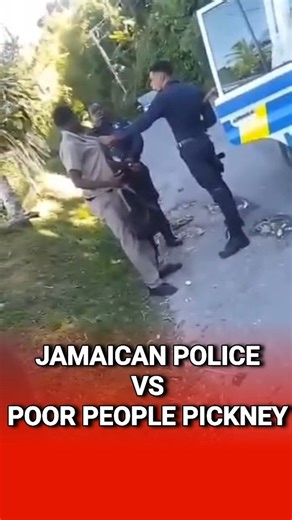 Moon 10 on Instagram: "Jamaican Police vs poor people pickney"