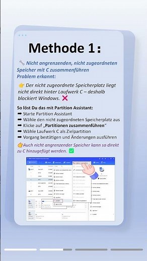 Laufwerk C lässt sich nicht erweitern?! 😱 So löst Du das Speicher-Problem sofort!#volume #pc #tips