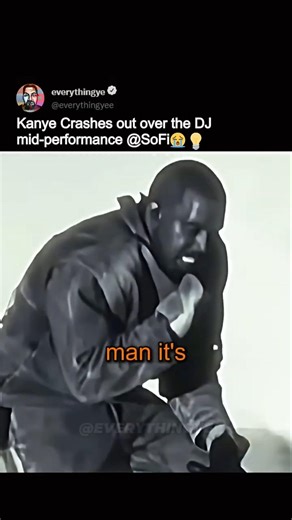 Kanye West SoFi Concert Crashout ‪@everythingye‬ ‪@kanyewest‬ #ye