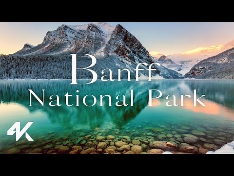 Banff National Park in Stunning 4K - Scenic Relaxation Drone Video - Banff, Alberta, Canada