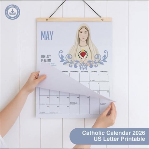 2026 Catholic Liturgical Calendar Printable | US Letter Wall Calendar PDF Digital Download - Etsy Italia