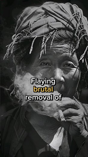 Skinning Criminals Alive 😱😞 #shorts #history