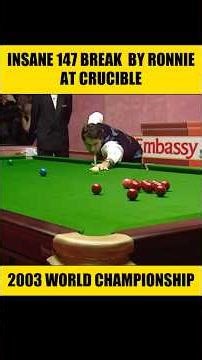 INSANE 147 at the Crucible 🤯🔥 | Ronnie O'Sullivan | Snooker World Championship 2003