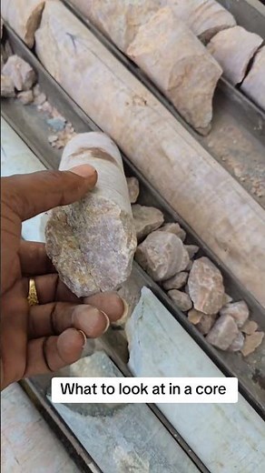 During geological logging for gold exploration, drill cores should be carefully observed.