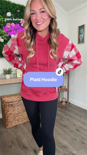 The hoodie of fall! Love the plaid details and it’s 100% cotton! @shewin_official_us @SHEWIN