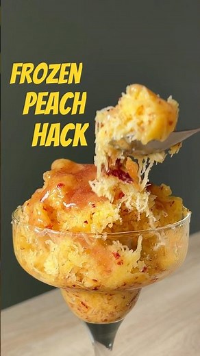 Frozen Peach Shaved Ice 🍑❄️ (No Sugar Needed!)