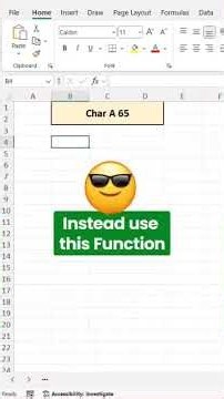 CHAR Function in Excel for Smarter Text Automation