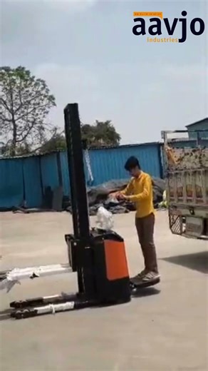 1500 KG Fully Battery Operated Stacker | Electric Pallet Stacker for Warehouse & Factory | Stacker